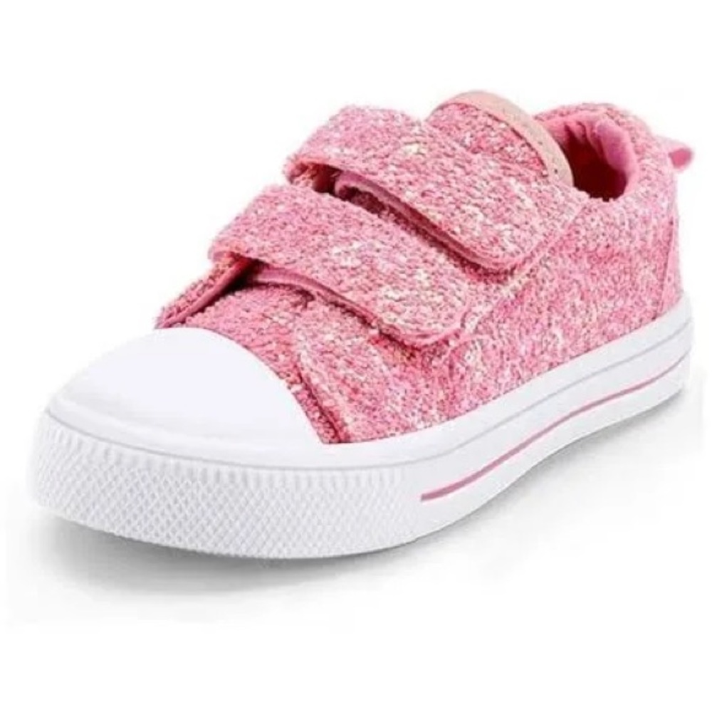 KIDS PINK GLITTER SNEAKERS